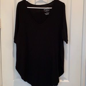 Torrid Super Soft Knit 3/4 Sleeve Black Shirt